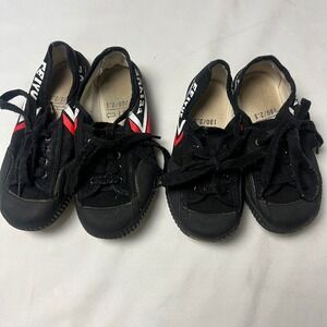 Feiyue Sneakers Martial Arts Kids Canvas Shoes Athletic Black White Size 11 & 12